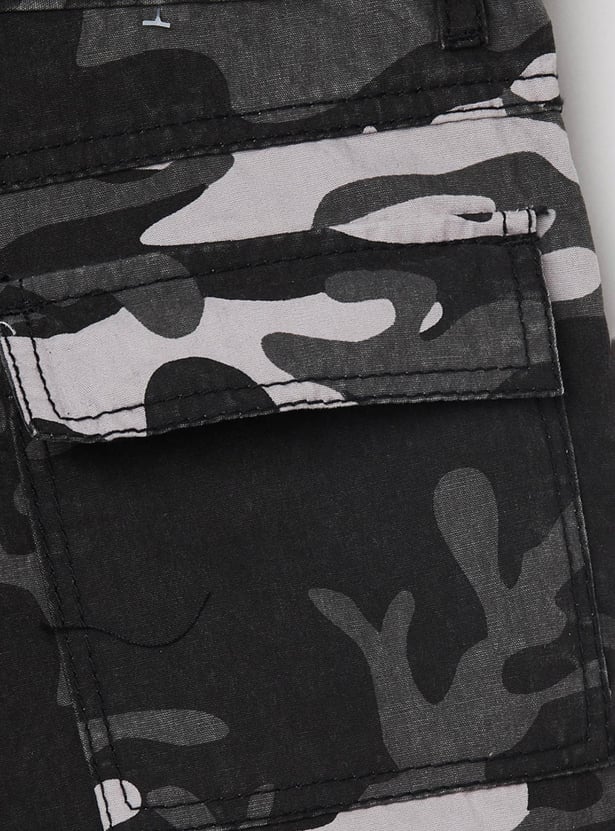 MAX Boys Camouflage Printed Bermuda Shorts
