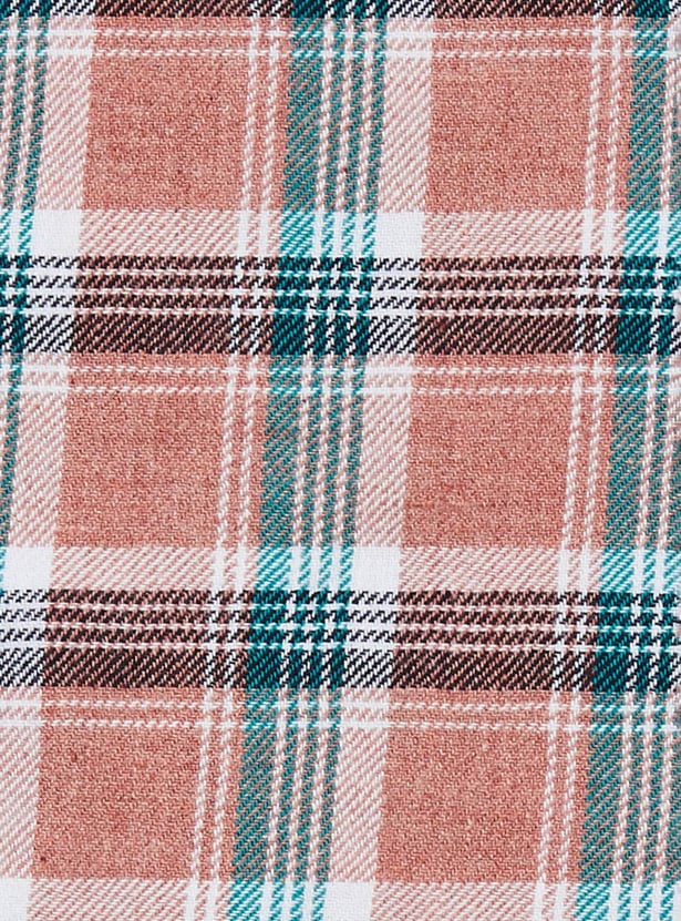 Boys Checked Regular Fit Casual Shirt