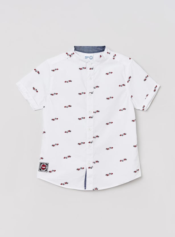 Boys Printed Short Sleeves Shirt