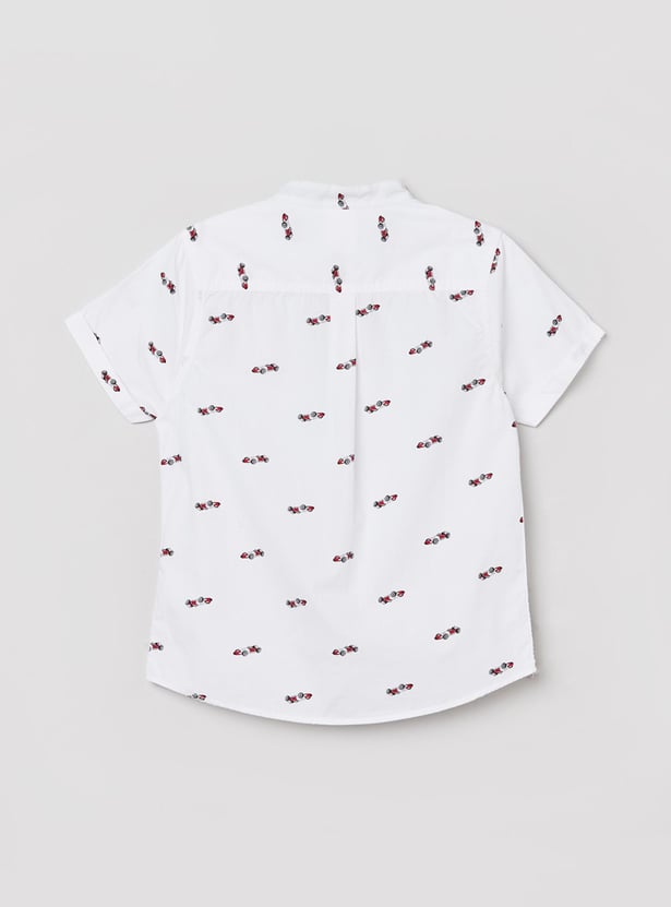 Boys Printed Short Sleeves Shirt
