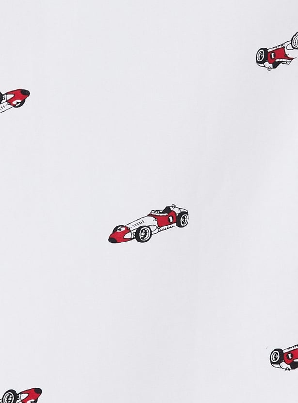 Boys Printed Short Sleeves Shirt