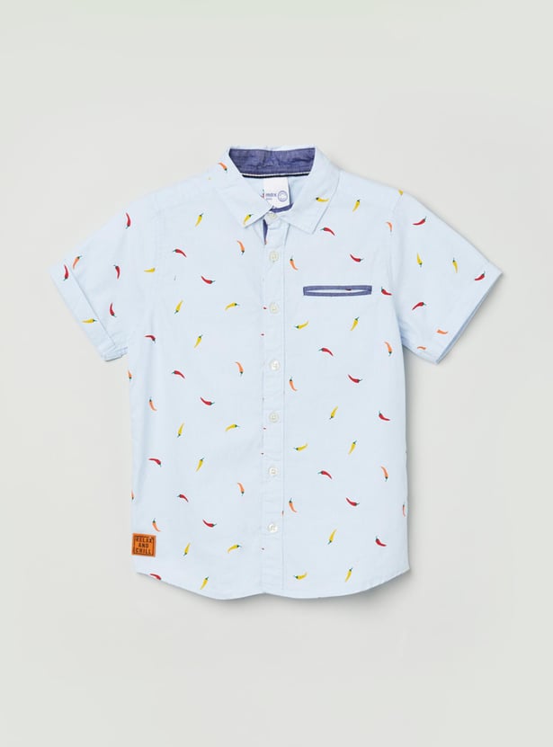 Boys Printed Casual Shirt