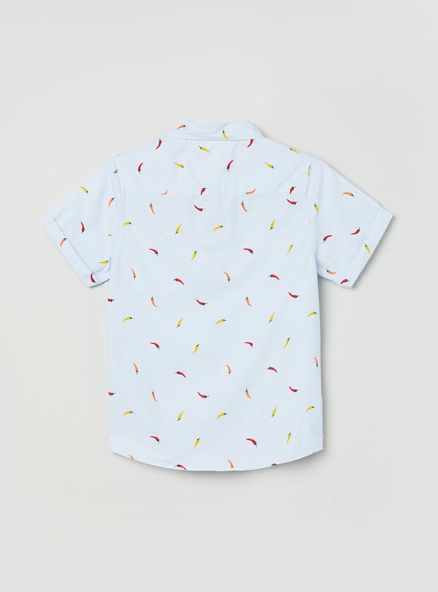 Boys Printed Casual Shirt