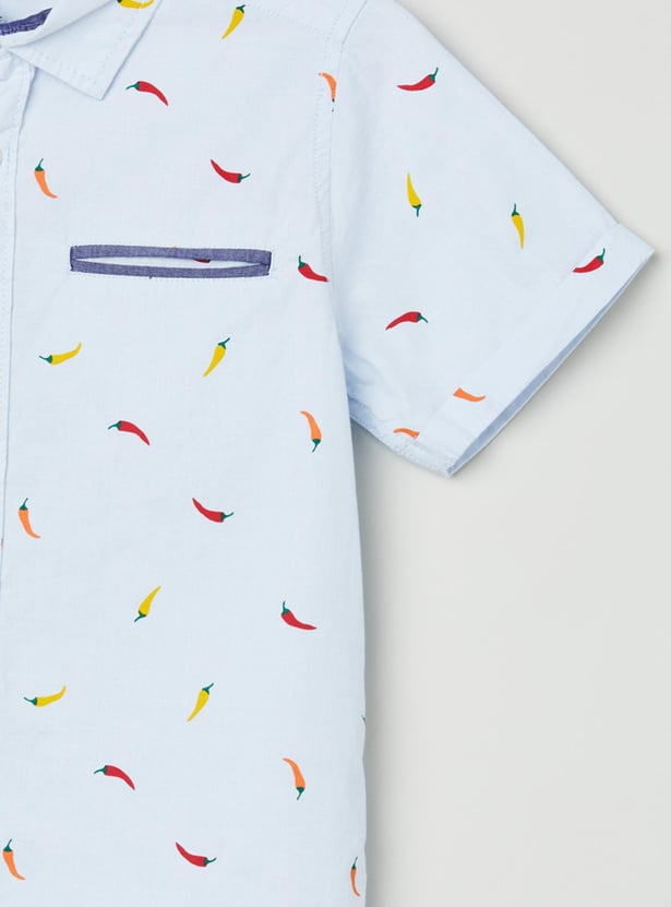 Boys Printed Casual Shirt