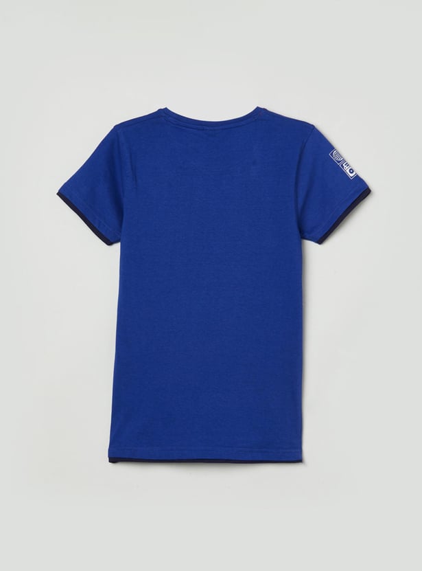 Boys Printed Crew Neck T-shirt