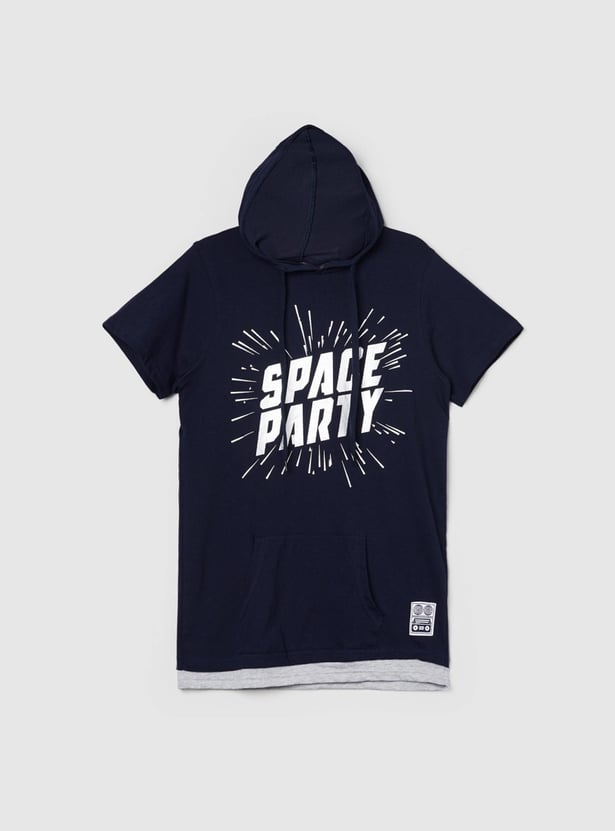MAX Boys Printed Hooded T-shirt