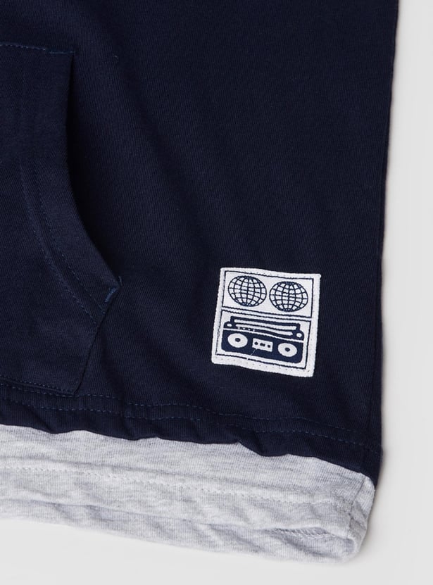 MAX Boys Printed Hooded T-shirt
