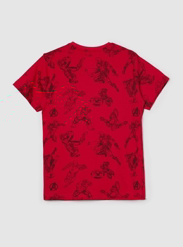 Boys Printed Crew Neck T-shirt