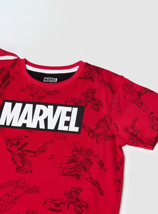 Boys Printed Crew Neck T-shirt