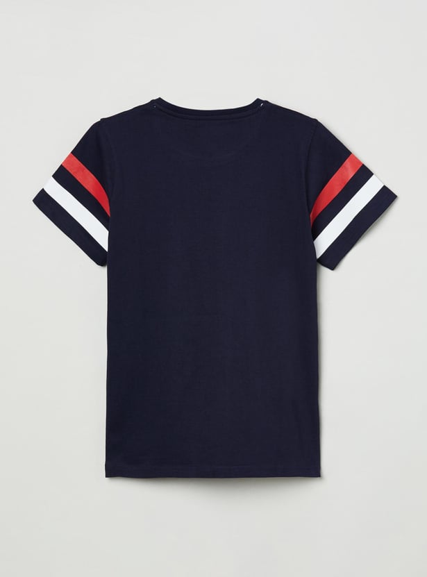 Boys Graphic Print Crew Neck T-shirt