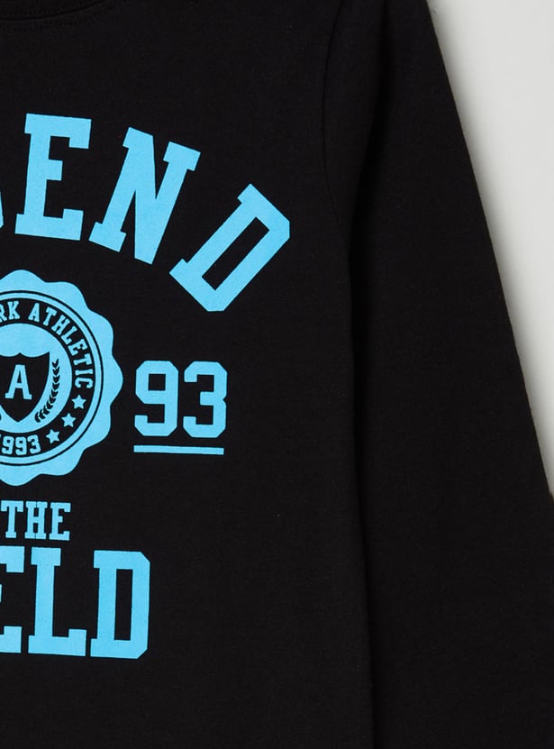 Boys Printed Round Neck T-shirt