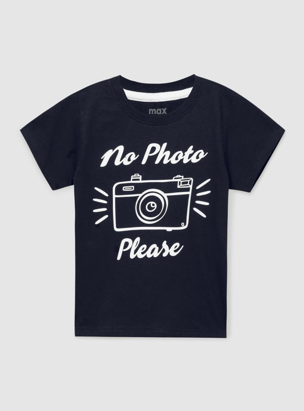Boys Printed Crew Neck T-shirt
