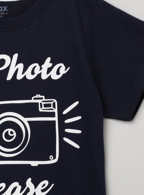 Boys Printed Crew Neck T-shirt