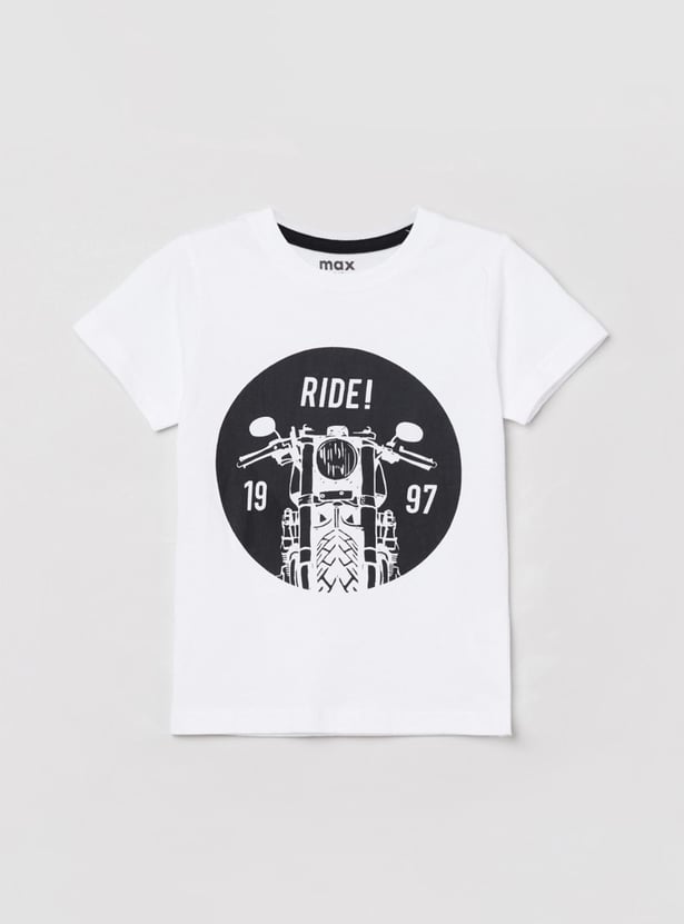 Boys Printed Crew Neck T-shirt