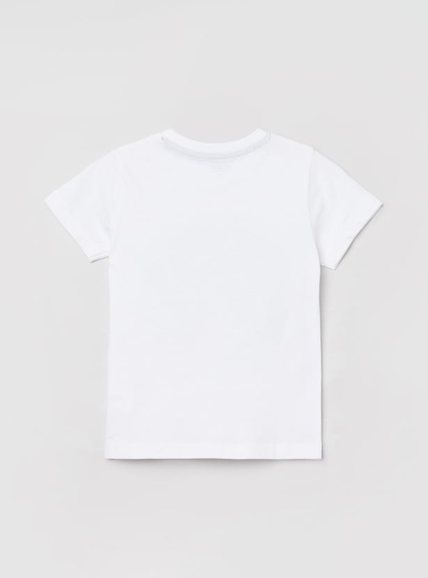 Boys Printed Crew Neck T-shirt