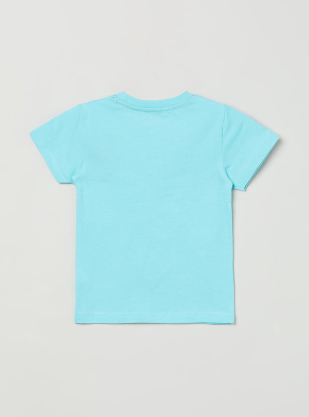 Boys Printed Regular Fit T-shirt