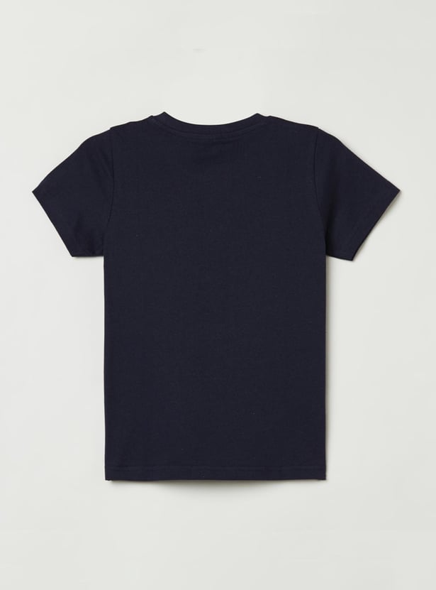 Boys Printed Crew Neck T-shirt