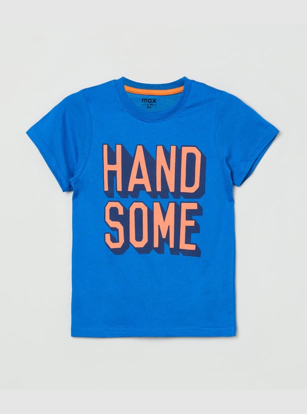 Boys Printed Round Neck T-shirt