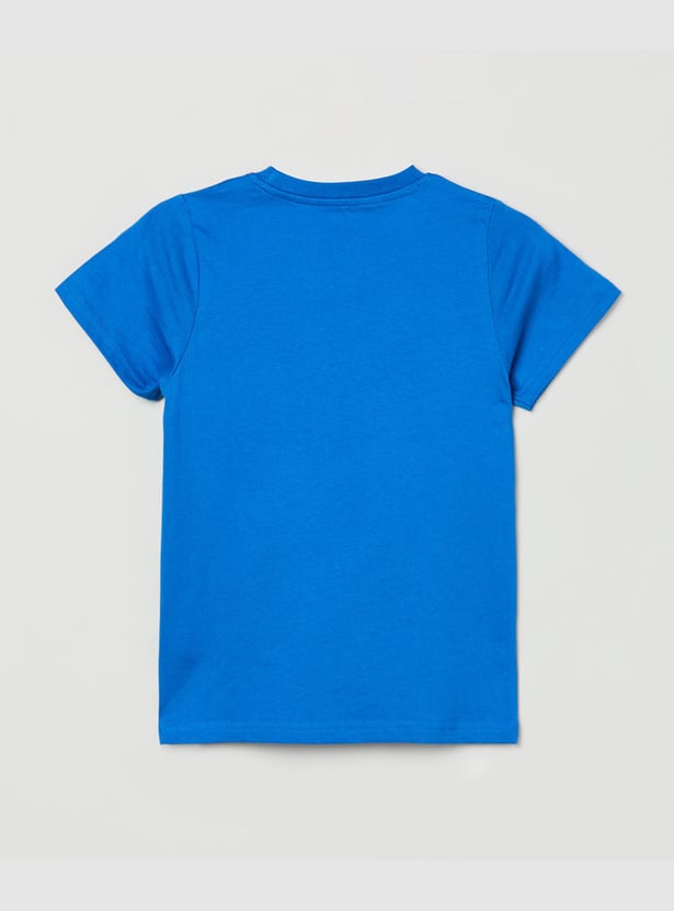 Boys Printed Round Neck T-shirt
