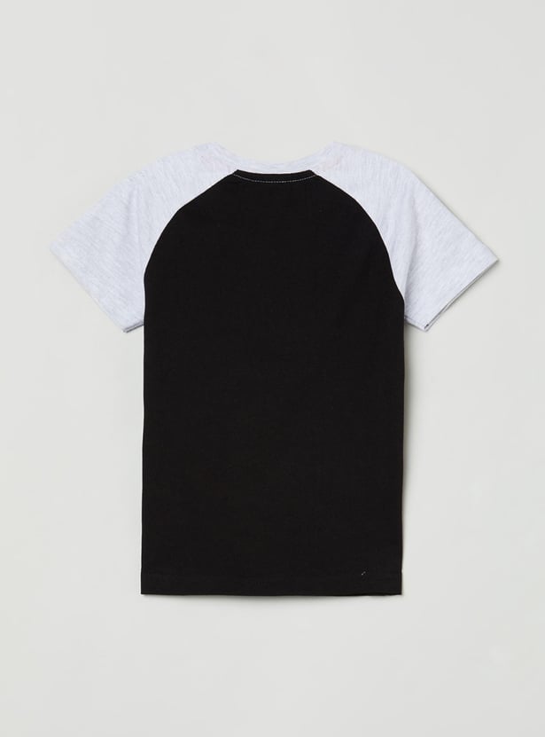 Boys Printed Crew Neck T-shirt