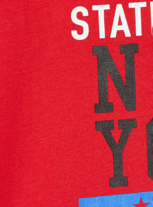 Boys Printed Crew Neck T-shirt
