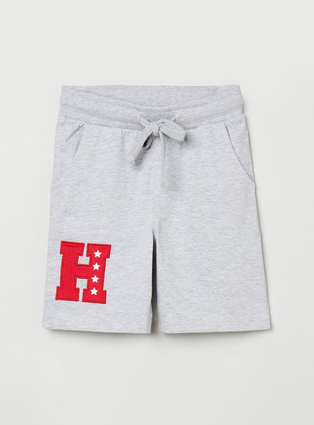 Boys Embroidered Elasticated Shorts