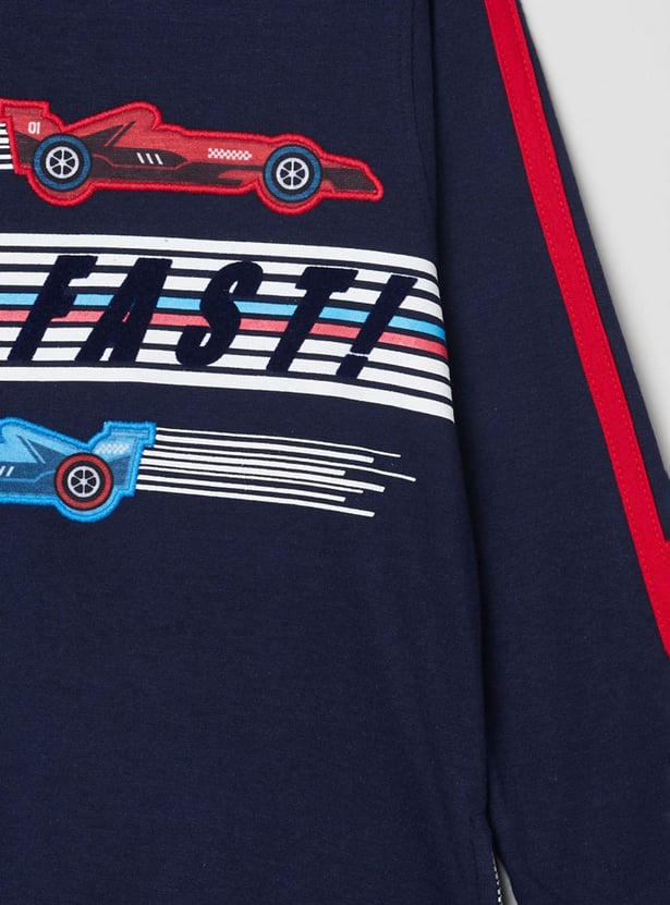 MAX Boys Printed Crew Neck T-shirt