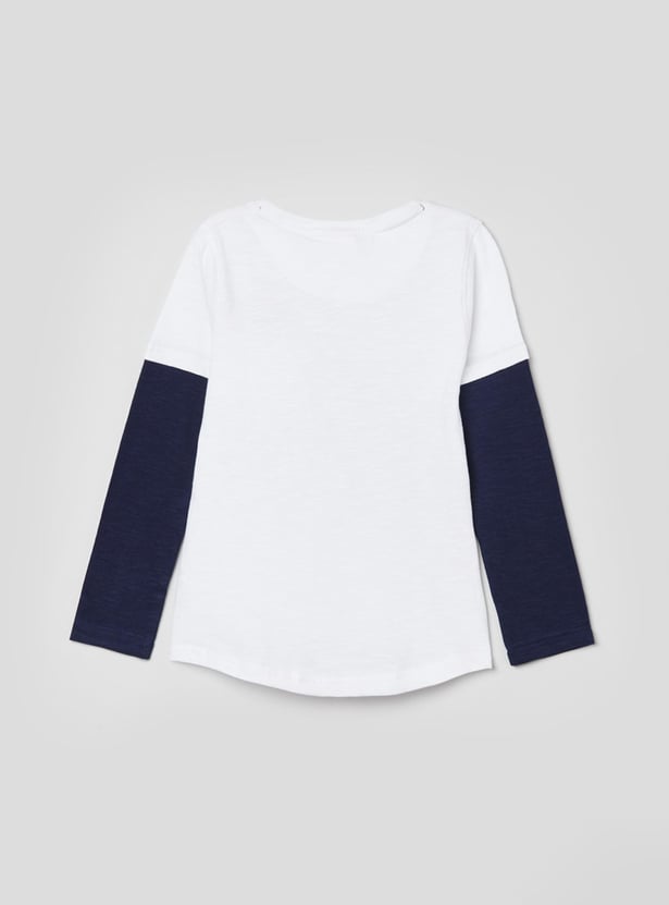 Boys Printed Crew Neck T-shirt
