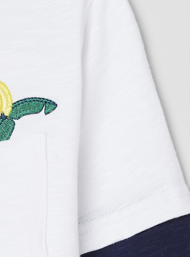 Boys Printed Crew Neck T-shirt
