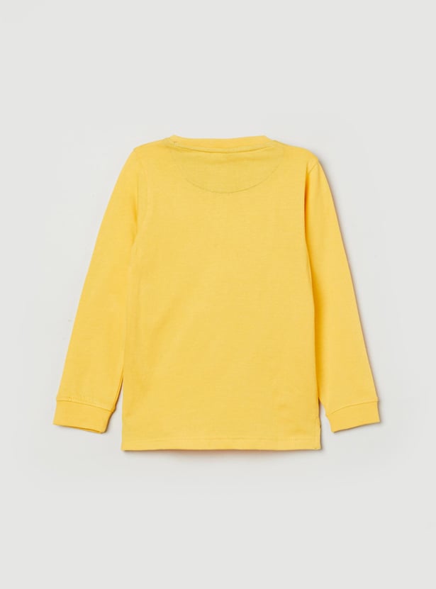MAX Boys Printed Crew Neck T-shirt