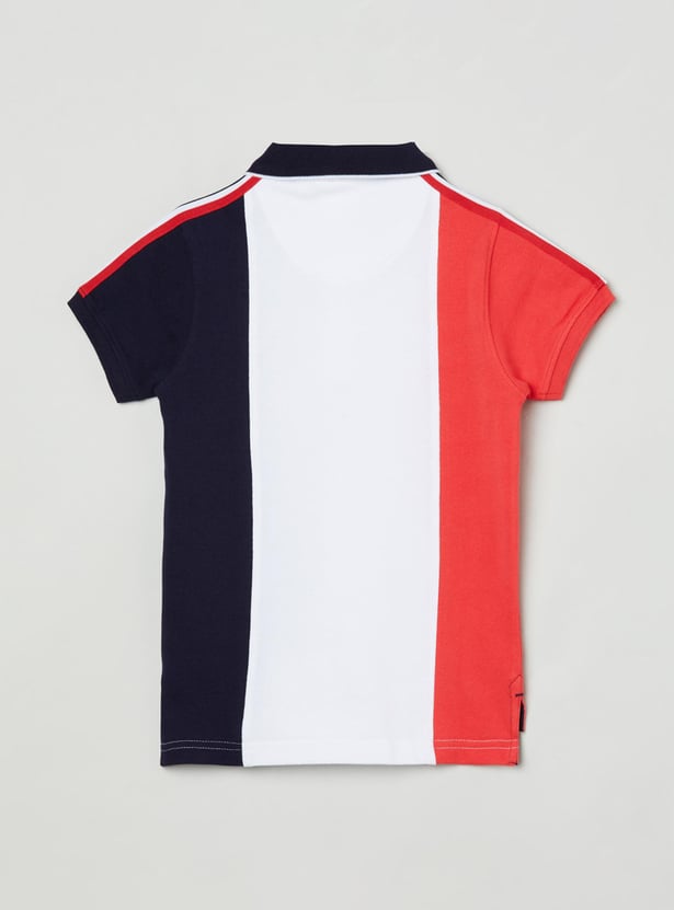 MAX Boys Colourblocked Polo T-shirt