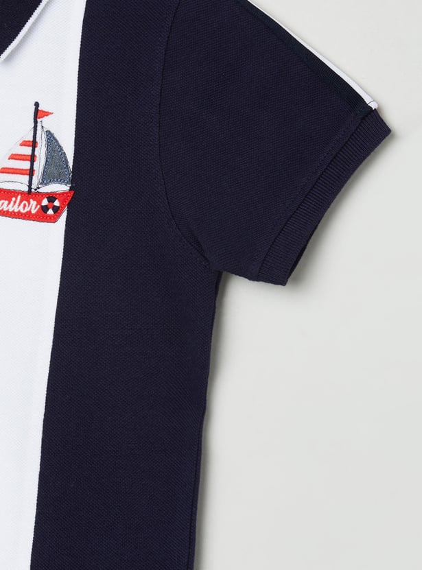 MAX Boys Colourblocked Polo T-shirt