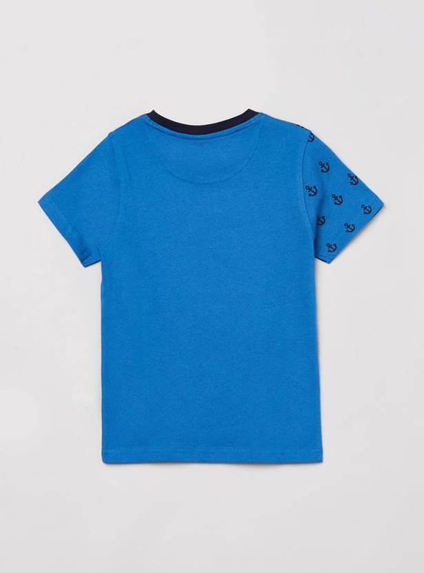 Boys Printed Crew Neck T-shirt