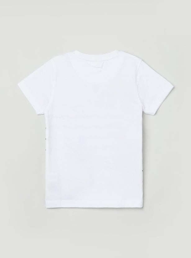 Boys Printed Crew Neck T-shirt