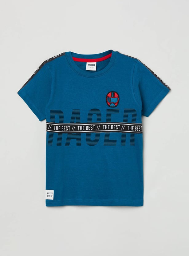 Boys Printed Crew Neck T-shirt