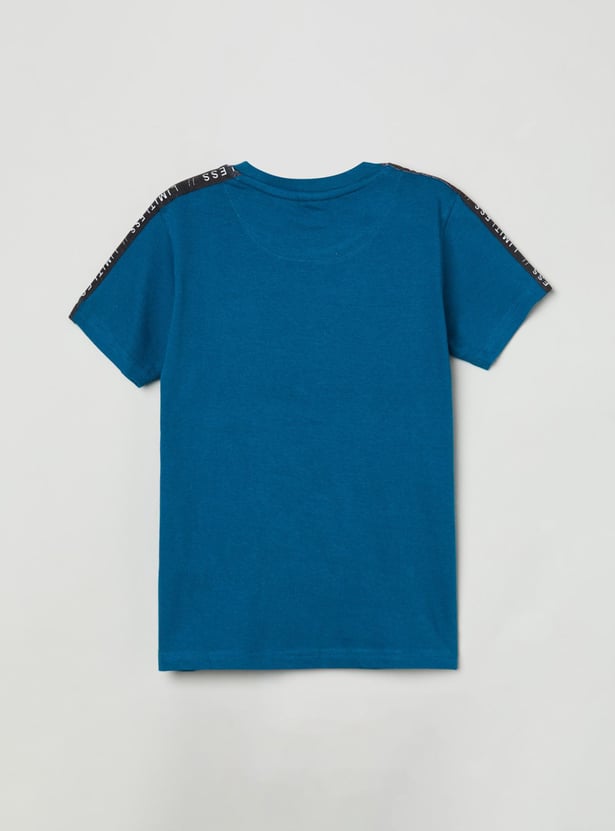 Boys Printed Crew Neck T-shirt