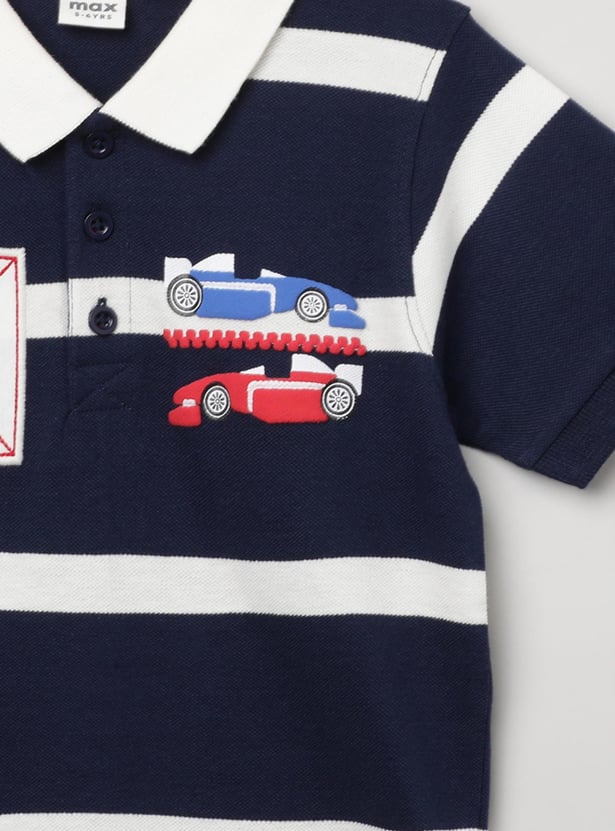 MAX Boys Striped Polo T-shirt