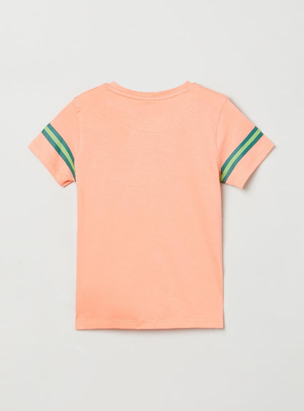 Boys Printed Crew Neck T-shirt
