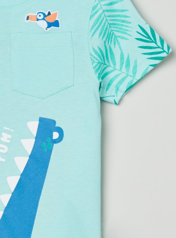 MAX Boys Printed Regular Fit T-shirt