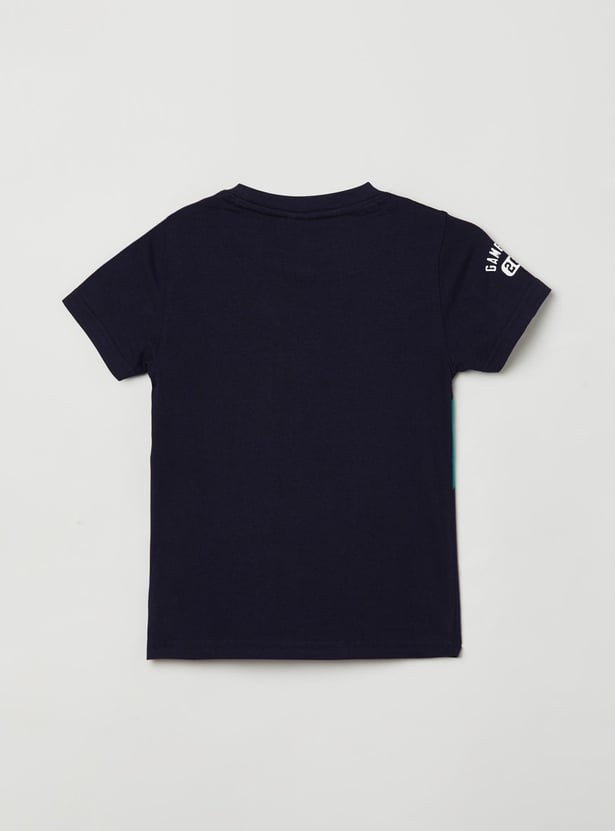 Boys Printed Crew Neck T-shirt