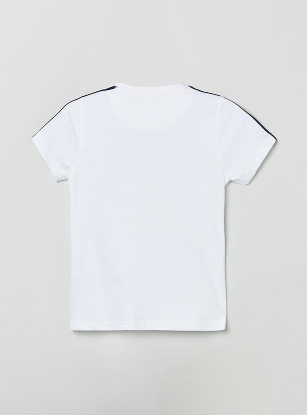 Boys Printed Crew Neck T-shirt