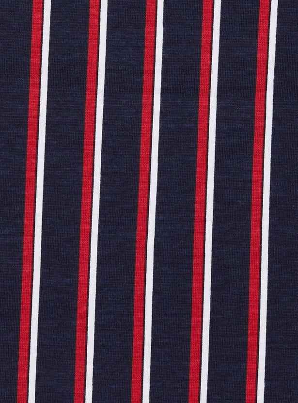 Boys Striped Crew Neck T-shirt