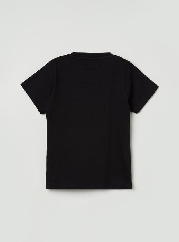 Boys Printed Crew Neck T-shirt