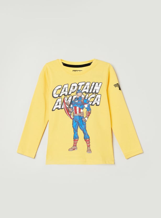 MAX Boys Graphic Print Crew Neck T-shirt