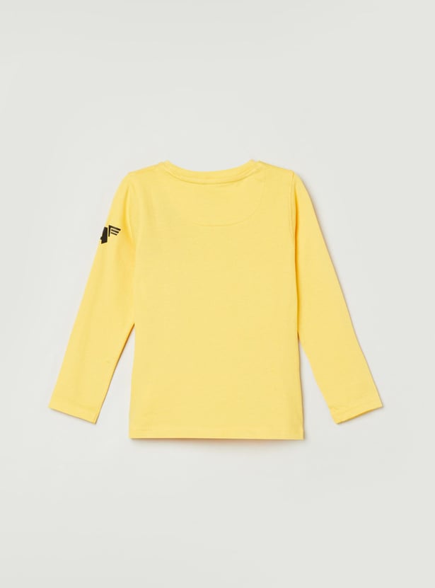 MAX Boys Graphic Print Crew Neck T-shirt