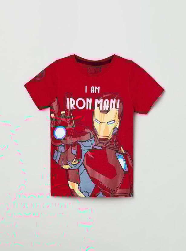 Boys Printed Crew Neck T-shirt