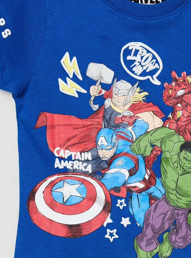 Boys Printed Round Neck T-shirt