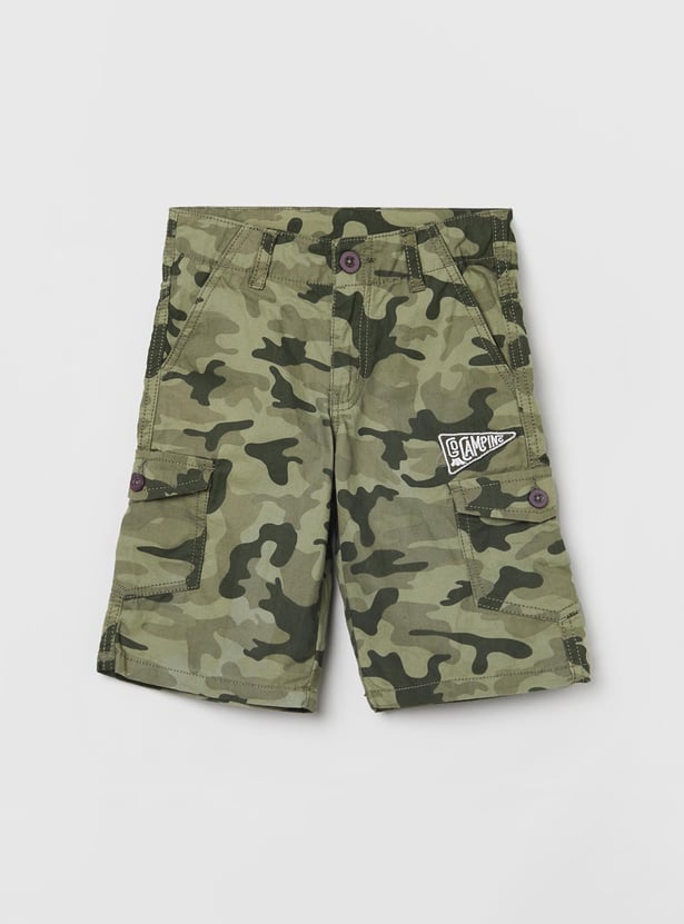 Buy Boys Camouflage Printed Bermuda Shorts Online at just Rs