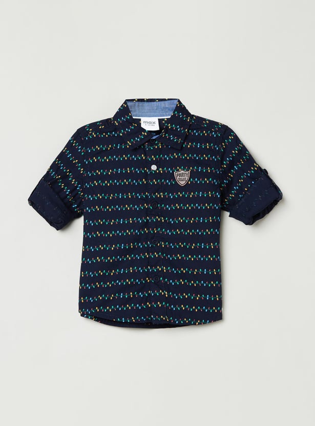 Boys Printed Casual Shirt