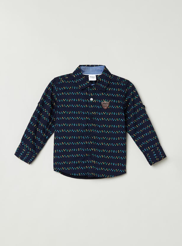 Boys Printed Casual Shirt